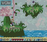 In-game screen of the game Rayman - Mister Dark no Wana on Nintendo Game Boy Color