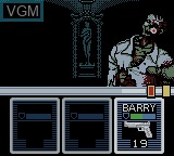 In-game screen of the game Resident Evil Gaiden on Nintendo Game Boy Color