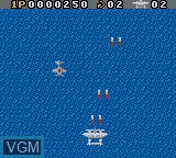 In-game screen of the game 1942 on Nintendo Game Boy Color