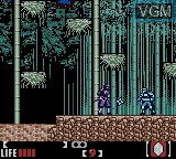In-game screen of the game Return of the Ninja on Nintendo Game Boy Color