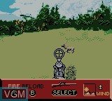 In-game screen of the game Rocky Mountain - Trophy Hunter on Nintendo Game Boy Color