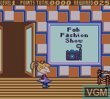 In-game screen of the game Rugrats - Totally Angelica on Nintendo Game Boy Color