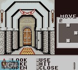 In-game screen of the game Shadowgate Classic on Nintendo Game Boy Color