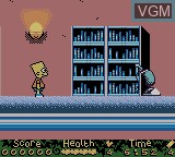 In-game screen of the game Simpsons, The - Night of the Living Treehouse of Horror on Nintendo Game Boy Color