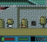 In-game screen of the game Space Station Silicon Valley on Nintendo Game Boy Color