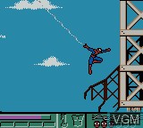 In-game screen of the game Spider-Man 2 - The Sinister Six on Nintendo Game Boy Color