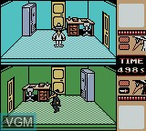 In-game screen of the game Spy vs Spy on Nintendo Game Boy Color