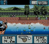 In-game screen of the game Super Black Bass - Real Fight on Nintendo Game Boy Color