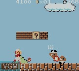 In-game screen of the game Super Mario Bros. Deluxe on Nintendo Game Boy Color