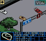 In-game screen of the game Test Drive 2001 on Nintendo Game Boy Color