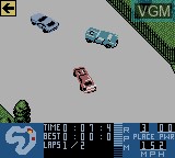 In-game screen of the game Test Drive 6 on Nintendo Game Boy Color