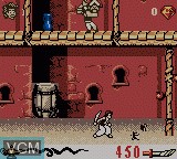 In-game screen of the game Aladdin on Nintendo Game Boy Color