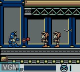 In-game screen of the game Thunder Blast Man on Nintendo Game Boy Color