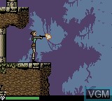 In-game screen of the game Tomb Raider on Nintendo Game Boy Color