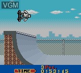 In-game screen of the game Tony Hawk's Pro Skater on Nintendo Game Boy Color