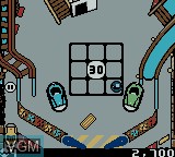 In-game screen of the game 3-D Ultra Pinball - Thrillride on Nintendo Game Boy Color