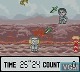 In-game screen of the game Warauinu no Bouken GB - Silly Go Lucky! on Nintendo Game Boy Color