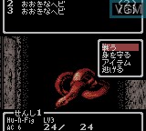 In-game screen of the game Wizardry II - Llygamyn no Isan on Nintendo Game Boy Color