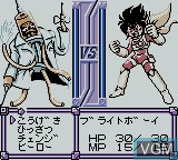 In-game screen of the game Zok Zok Heroes on Nintendo Game Boy Color