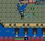 In-game screen of the game Armorines - Project S.W.A.R.M. on Nintendo Game Boy Color