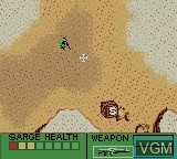 In-game screen of the game Army Men on Nintendo Game Boy Color