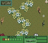 In-game screen of the game Army Men 2 on Nintendo Game Boy Color