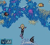 In-game screen of the game Barbie - Ocean Discovery on Nintendo Game Boy Color