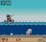 In-game screen of the game Billy Bob's Huntin'-n-Fishin' on Nintendo Game Boy Color