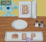 In-game screen of the game Blue's Clues - Blue's Alphabet Book on Nintendo Game Boy Color