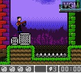 In-game screen of the game Bob et Bobette - Les Dompteurs du Temps on Nintendo Game Boy Color