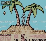 In-game screen of the game Bugs Bunny & Lola Bunny - Operation Carrot Patch on Nintendo Game Boy Color