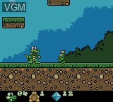 In-game screen of the game Croc on Nintendo Game Boy Color