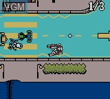 In-game screen of the game Cubix - Robots For Everyone - Race 'N Robots on Nintendo Game Boy Color