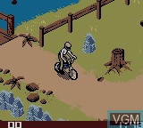 In-game screen of the game Dave Mirra Freestyle BMX on Nintendo Game Boy Color