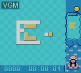 In-game screen of the game Denki Blocks! on Nintendo Game Boy Color