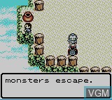 In-game screen of the game Dragon Warrior Monsters on Nintendo Game Boy Color