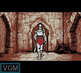 In-game screen of the game Dragon's Lair on Nintendo Game Boy Color