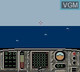 In-game screen of the game F-18 Thunder Strike on Nintendo Game Boy Color