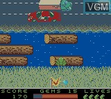 In-game screen of the game Frogger 2 - Swampy's Revenge on Nintendo Game Boy Color