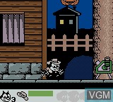 In-game screen of the game Baby Felix Halloween on Nintendo Game Boy Color