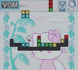 In-game screen of the game Hello Kitty's Cube Frenzy on Nintendo Game Boy Color