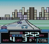 In-game screen of the game Jeff Gordon XS Racing on Nintendo Game Boy Color