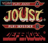 In-game screen of the game Midway Presents Arcade Hits - Joust / Defender on Nintendo Game Boy Color