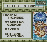 In-game screen of the game Konami GB Collection Vol. 3 on Nintendo Game Boy Color