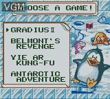 In-game screen of the game Konami GB Collection Vol. 4 on Nintendo Game Boy Color