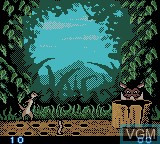 In-game screen of the game Lion King, The - Simba's Mighty Adventure on Nintendo Game Boy Color