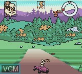 In-game screen of the game Looney Tunes Racing on Nintendo Game Boy Color