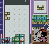 In-game screen of the game Magical Tetris Challenge on Nintendo Game Boy Color