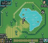 In-game screen of the game Mario Golf on Nintendo Game Boy Color