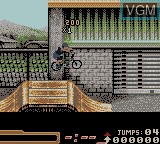 In-game screen of the game Mat Hoffman's Pro BMX on Nintendo Game Boy Color